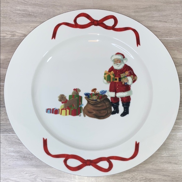 Martha Stewart Collection Festive Santa Claus Decorative Plate - Picture 1 of 7